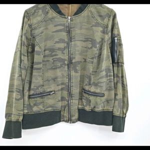 Dear John Camouflage Bomber Jacket